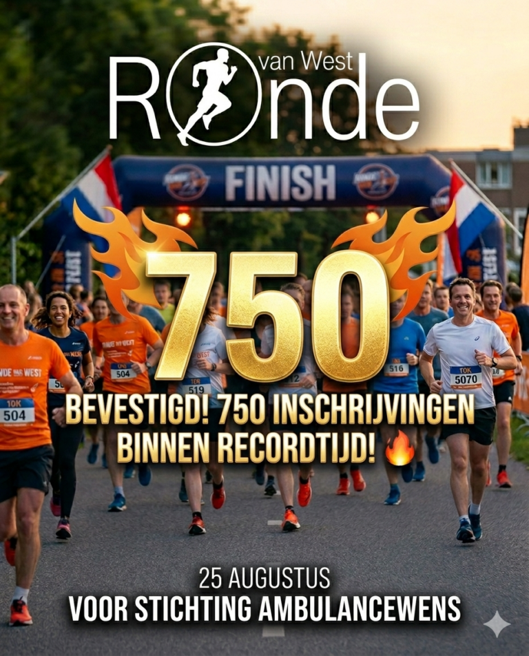 MIJLPAAL: 750 lopers verzekerd van een startnummer!
